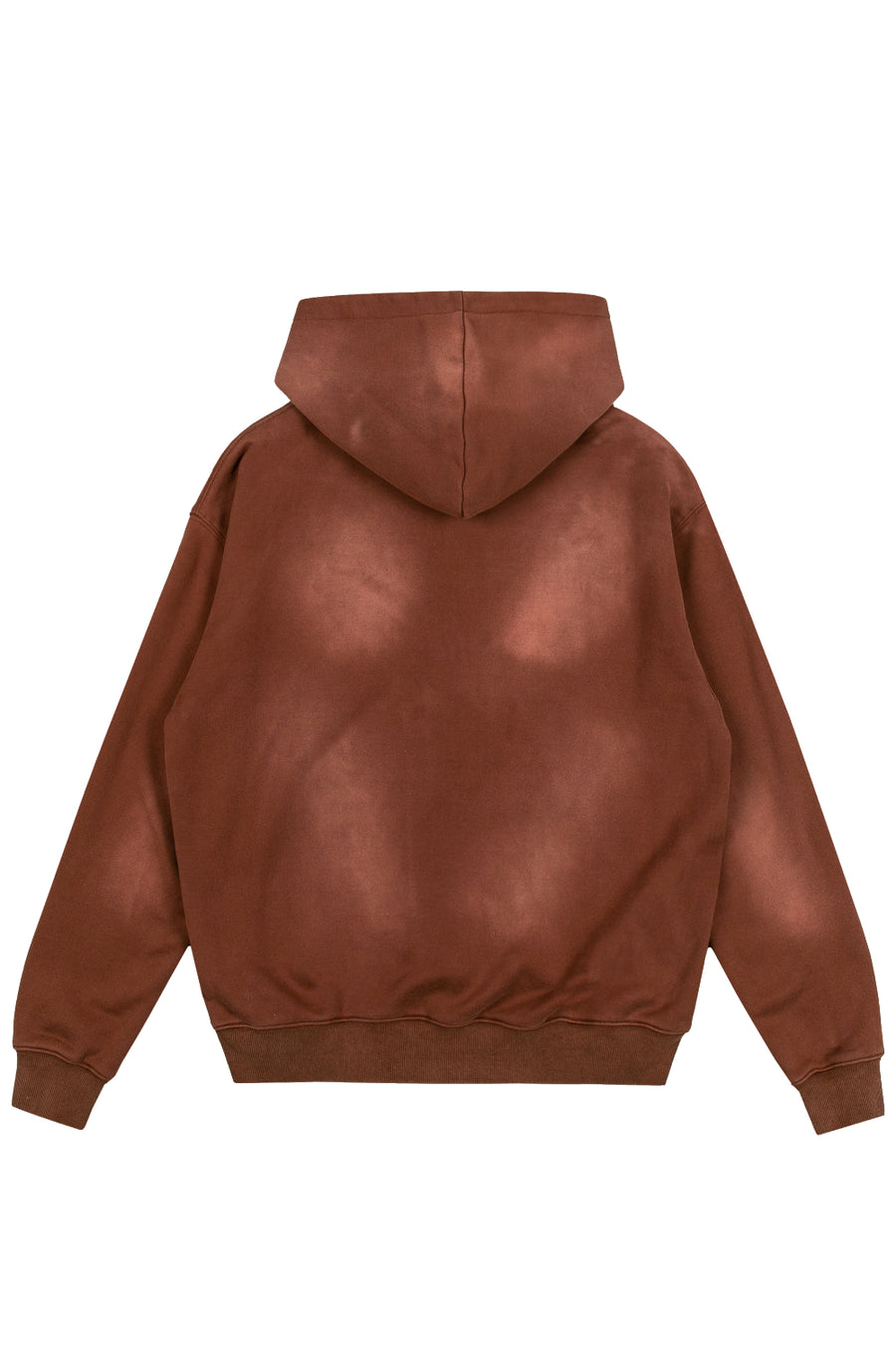 Patch Embroidery Hooded Sweatshirt - brown