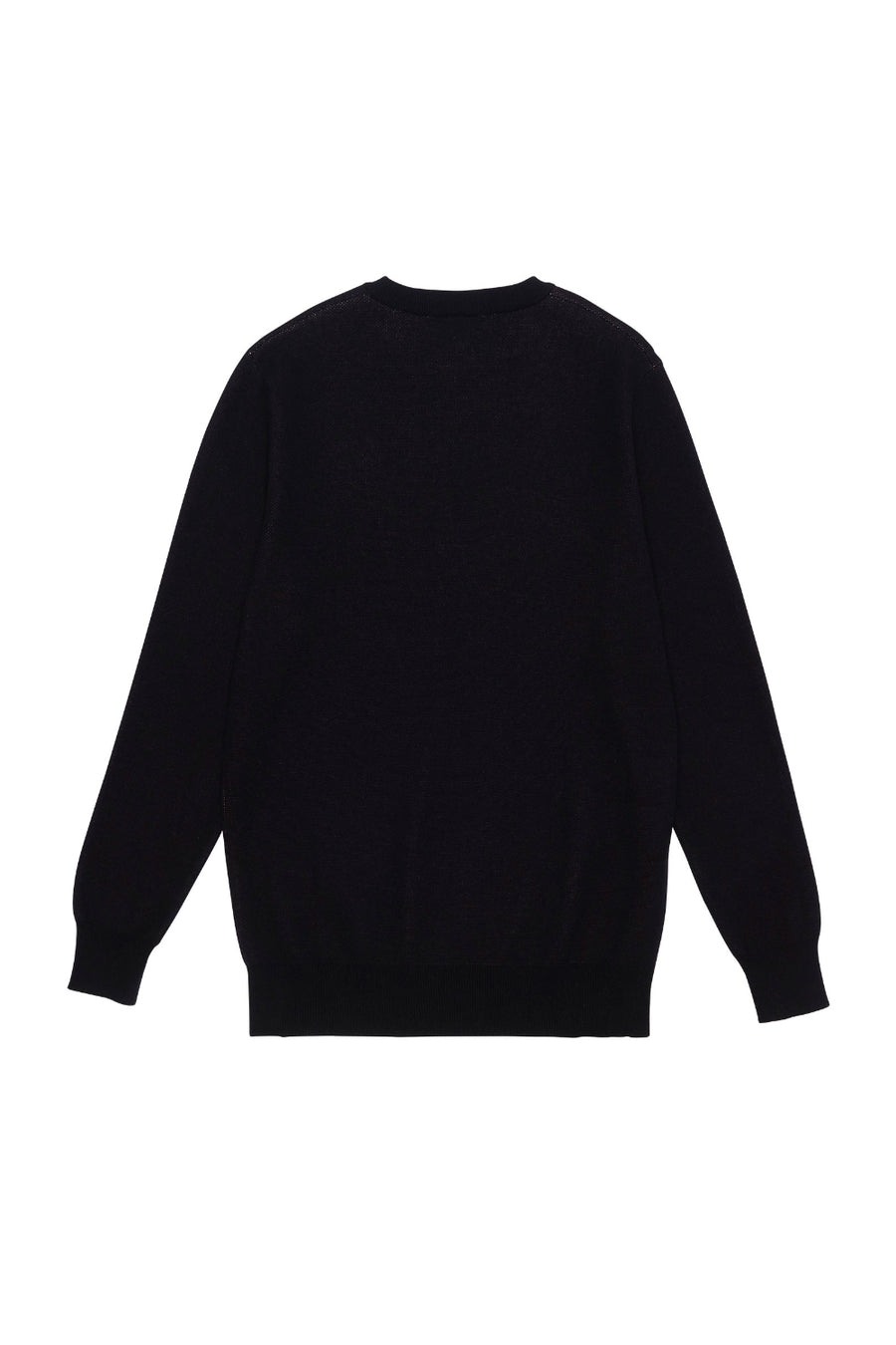 Invitation Knit Jacquard Sweater - Black