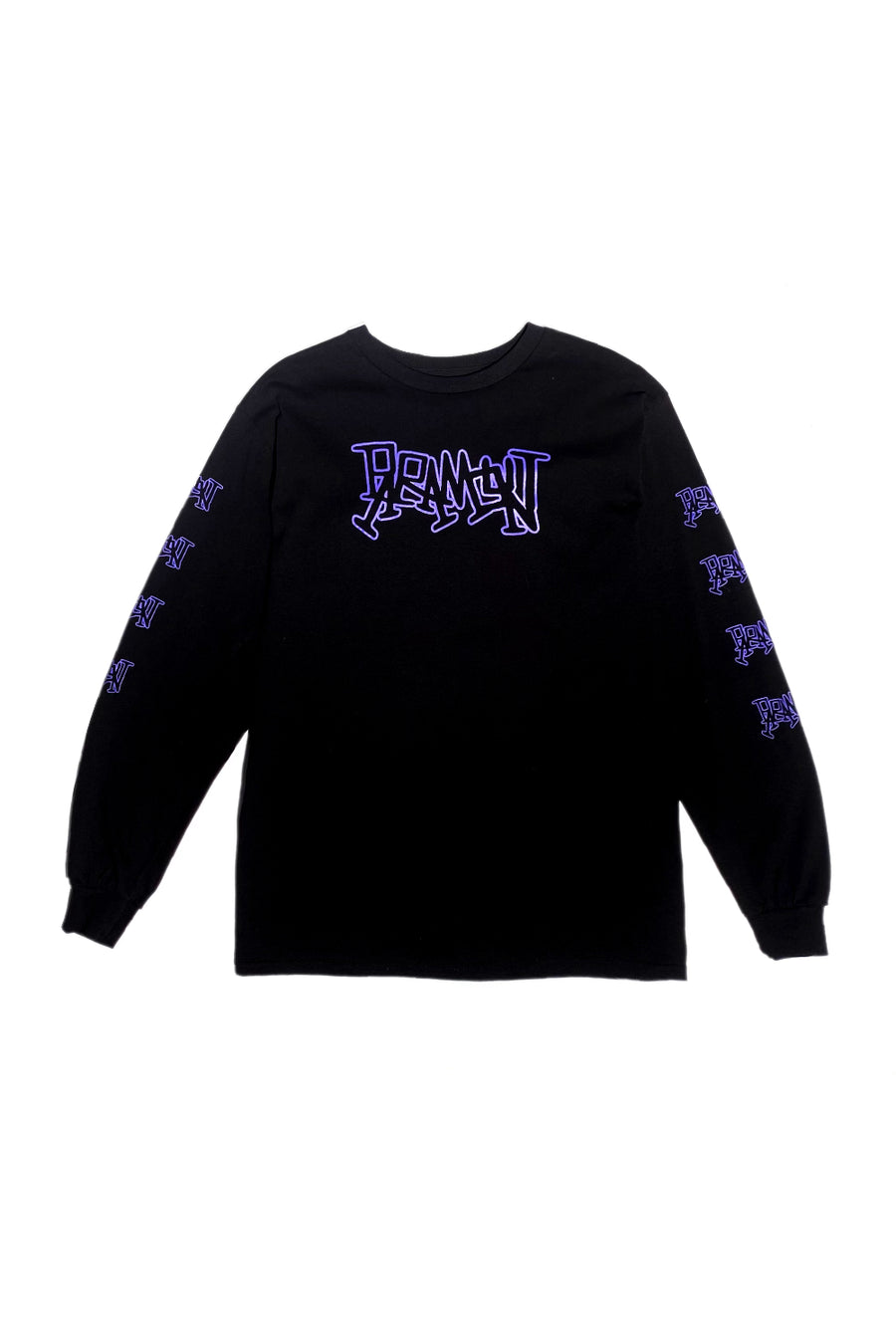 Logo long sleeve tee black