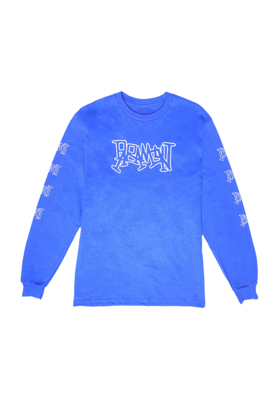 Logo long sleeve tee blue